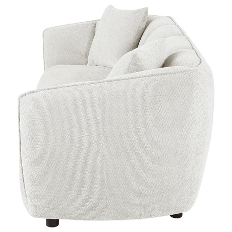  Coaster Furniture Aleisha 503064 Fabric Upholstered Sofa - Sand IMAGE 3