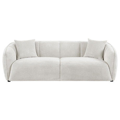  Coaster Furniture Aleisha 503064 Fabric Upholstered Sofa - Sand IMAGE 7