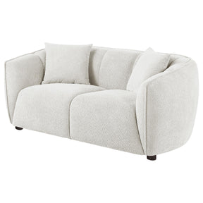  Coaster Furniture Aleisha 503065 Fabric Upholstered Loveseat - Sand IMAGE 1