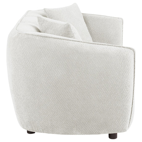  Coaster Furniture Aleisha 503065 Fabric Upholstered Loveseat - Sand IMAGE 4