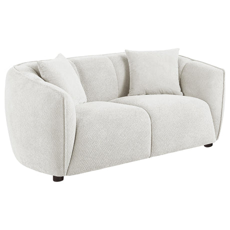  Coaster Furniture Aleisha 503065 Fabric Upholstered Loveseat - Sand IMAGE 9