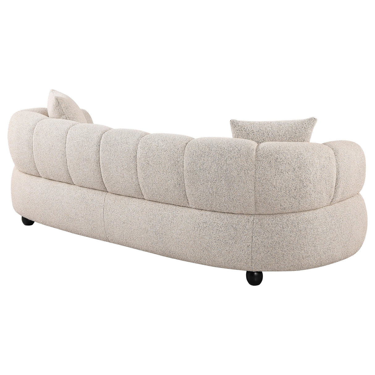  Coaster Furniture Whitney 503721 Contemporary Channel Tufted Woven Fabric Upholstered Sofa IMAGE 2