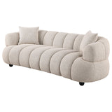  Coaster Furniture Whitney 503721 Contemporary Channel Tufted Woven Fabric Upholstered Sofa IMAGE 6