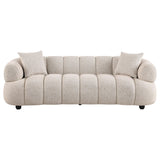  Coaster Furniture Whitney 503721 Contemporary Channel Tufted Woven Fabric Upholstered Sofa IMAGE 8