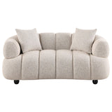  Coaster Furniture Whitney 503722 Contemporary Channel Tufted Woven Fabric Upholstered Loveseat IMAGE 11