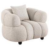  Coaster Furniture Whitney 503723 Contemporary Channel Tufted Woven Fabric Upholstered Accent Chair IMAGE 1