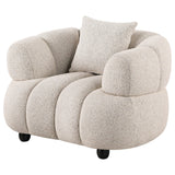  Coaster Furniture Whitney 503723 Contemporary Channel Tufted Woven Fabric Upholstered Accent Chair IMAGE 11