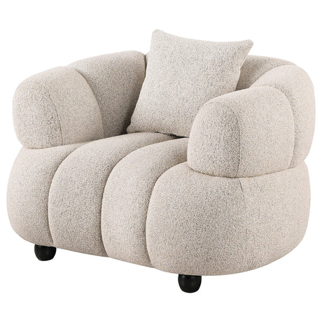  Coaster Furniture Whitney 503723 Contemporary Channel Tufted Woven Fabric Upholstered Accent Chair IMAGE 11