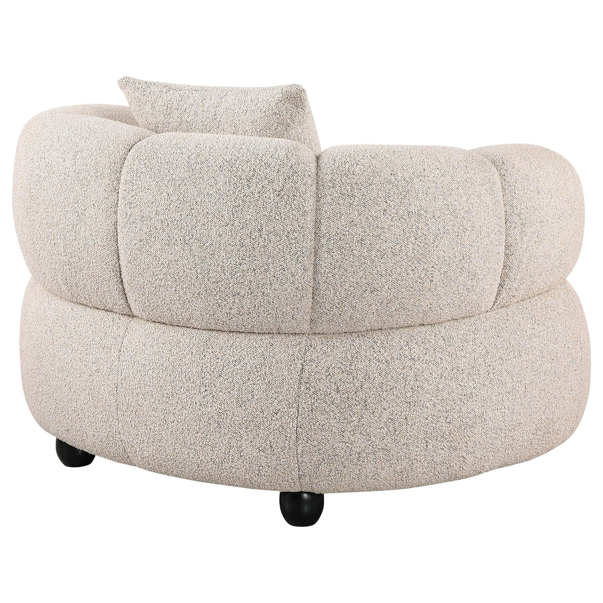  Coaster Furniture Whitney 503723 Contemporary Channel Tufted Woven Fabric Upholstered Accent Chair IMAGE 2