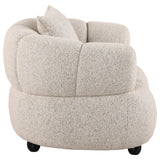  Coaster Furniture Whitney 503723 Contemporary Channel Tufted Woven Fabric Upholstered Accent Chair IMAGE 3