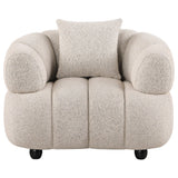  Coaster Furniture Whitney 503723 Contemporary Channel Tufted Woven Fabric Upholstered Accent Chair IMAGE 8