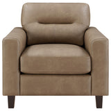  Coaster Furniture Scotland 504669 Faux Leather Upholstered Track Arm Chair - Brown IMAGE 7