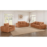  Coaster Furniture Burnett 504951 Chenille Upholstered Wide Arm Sofa - Burnt Orange IMAGE 11