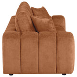  Coaster Furniture Burnett 504951 Chenille Upholstered Wide Arm Sofa - Burnt Orange IMAGE 12