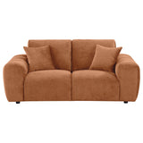  Coaster Furniture Burnett 504952 Chenille Upholstered Wide Arm Loveseat - Burnt Orange IMAGE 10
