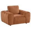  Coaster Furniture Burnett 504953 Chenille Upholstered Accent Chair - Burnt Orange IMAGE 1