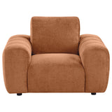  Coaster Furniture Burnett 504953 Chenille Upholstered Accent Chair - Burnt Orange IMAGE 5