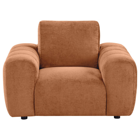  Coaster Furniture Burnett 504953 Chenille Upholstered Accent Chair - Burnt Orange IMAGE 5