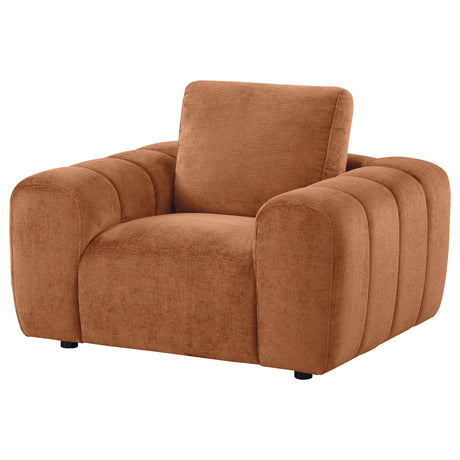  Coaster Furniture Burnett 504953 Chenille Upholstered Accent Chair - Burnt Orange IMAGE 8