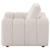  Coaster Furniture Burnett 504957 Chenille Upholstered Accent Chair - Ivory IMAGE 3