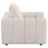  Coaster Furniture Burnett 504957 Chenille Upholstered Accent Chair - Ivory IMAGE 9