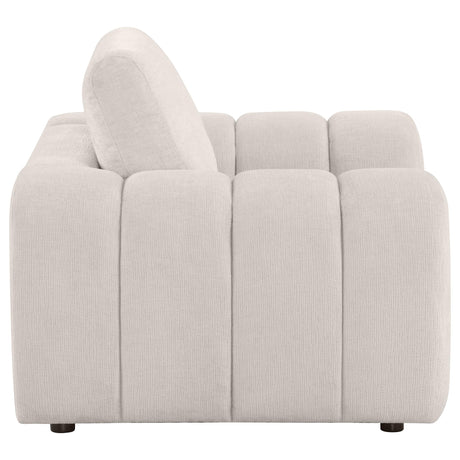  Coaster Furniture Burnett 504957 Chenille Upholstered Accent Chair - Ivory IMAGE 9