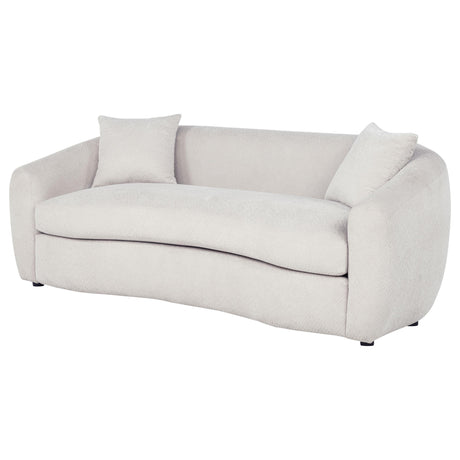  Coaster Furniture Isabella 504971 Fabric Upholstered Sofa - Sand IMAGE 3