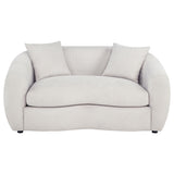  Coaster Furniture Isabella 504972 Fabric Upholstered Loveseat - Sand IMAGE 6
