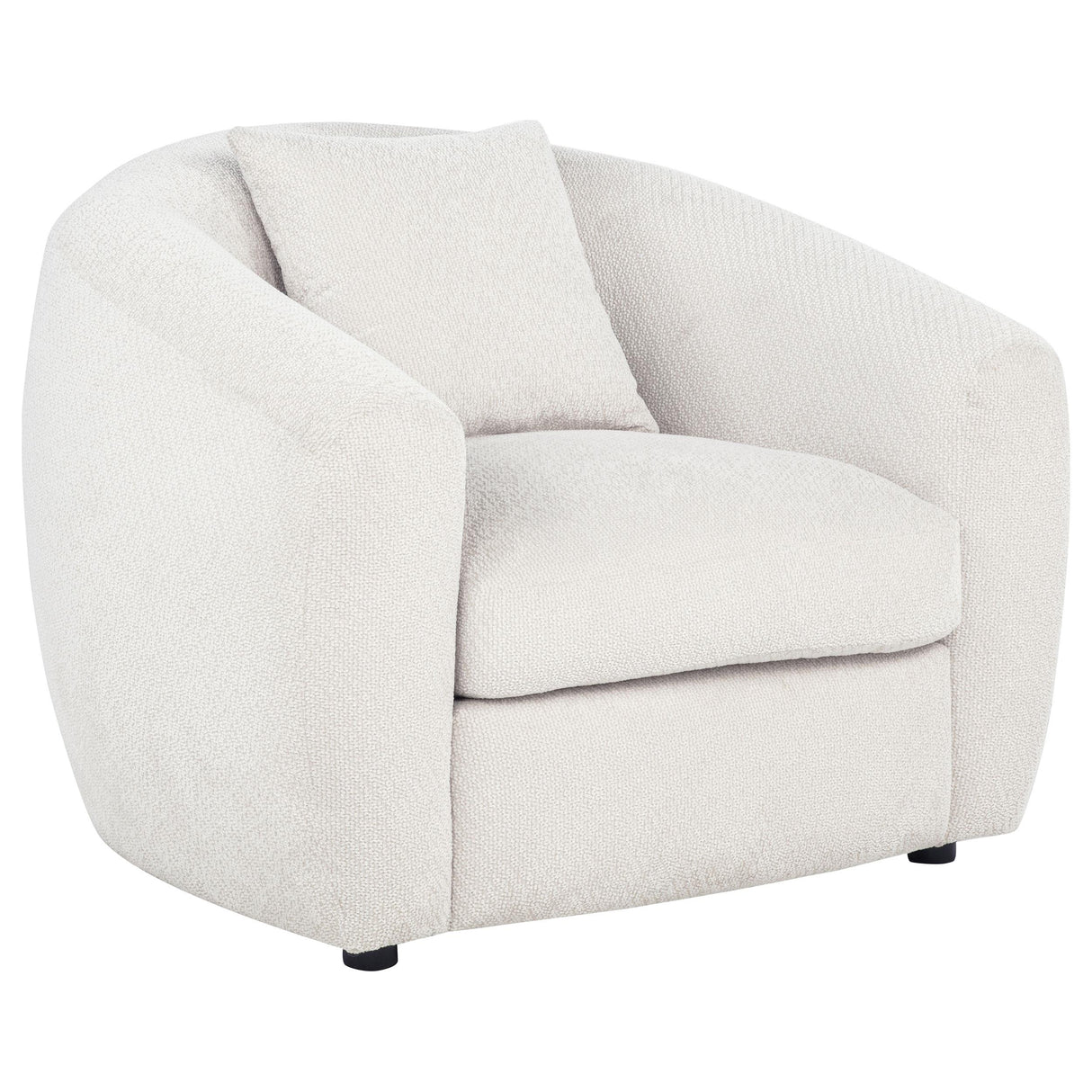  Coaster Furniture Isabella 504973 Fabric Upholstered Accent Chair - Sand IMAGE 3