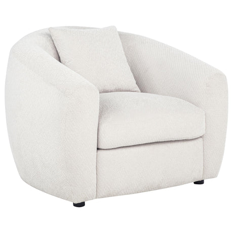  Coaster Furniture Isabella 504973 Fabric Upholstered Accent Chair - Sand IMAGE 3