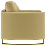  Coaster Furniture Corliss 508826 Upholstered Curved Track Arm Chair - Camel IMAGE 2