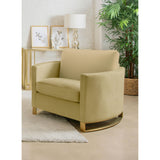  Coaster Furniture Corliss 508826 Upholstered Curved Track Arm Chair - Camel IMAGE 4