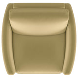  Coaster Furniture Corliss 508826 Upholstered Curved Track Arm Chair - Camel IMAGE 5