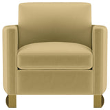  Coaster Furniture Corliss 508826 Upholstered Curved Track Arm Chair - Camel IMAGE 7