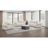  Coaster Furniture Jeanette 508961 84-inch Fabric Upholstered Round Arm Sofa - Beige IMAGE 12