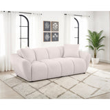  Coaster Furniture Destino 509301 Chenille Upholstered Splayed Arm Sofa - Greige IMAGE 3