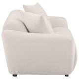  Coaster Furniture Destino 509302 Chenille Upholstered Splayed Arm Loveseat - Greige IMAGE 9