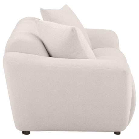  Coaster Furniture Destino 509302 Chenille Upholstered Splayed Arm Loveseat - Greige IMAGE 9
