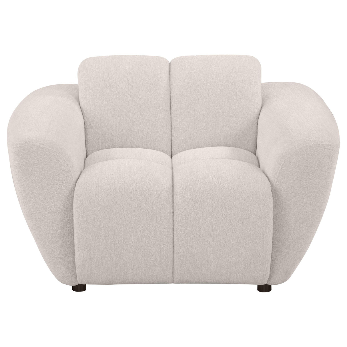  Coaster Furniture Destino 509303 Chenille Upholstered Splayed Arm Accent Chair - Greige IMAGE 7