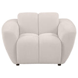  Coaster Furniture Destino 509303 Chenille Upholstered Splayed Arm Accent Chair - Greige IMAGE 7