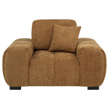  Coaster Furniture Octavia 509343 Upholstered Track Arm Accent Chair - Amber IMAGE 1