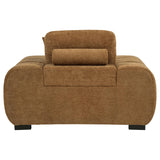  Coaster Furniture Octavia 509343 Upholstered Track Arm Accent Chair - Amber IMAGE 2