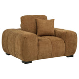  Coaster Furniture Octavia 509343 Upholstered Track Arm Accent Chair - Amber IMAGE 3