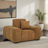  Coaster Furniture Octavia 509343 Upholstered Track Arm Accent Chair - Amber IMAGE 4