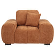  Coaster Furniture Octavia 509353 Upholstered Track Arm Accent Chair - Orange IMAGE 1