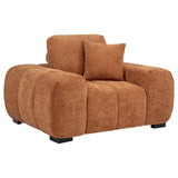  Coaster Furniture Octavia 509353 Upholstered Track Arm Accent Chair - Orange IMAGE 3