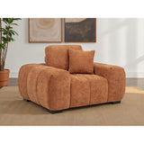  Coaster Furniture Octavia 509353 Upholstered Track Arm Accent Chair - Orange IMAGE 5