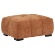  Coaster Furniture Octavia 509354 Upholstered Rectangular Ottoman - Orange IMAGE 1