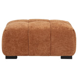  Coaster Furniture Octavia 509354 Upholstered Rectangular Ottoman - Orange IMAGE 7