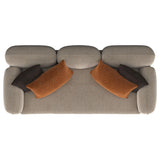  Coaster Furniture Jade 509411 Chenille Upholstered Sculpted Track Arm Sofa - Latte IMAGE 9